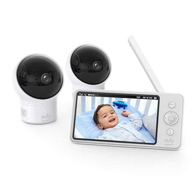 eufy Security, Video Baby Monitor with Camera and Audio, 2-Cam Kit, 720p HD, Ideal for New Moms, ... | Amazon (US)