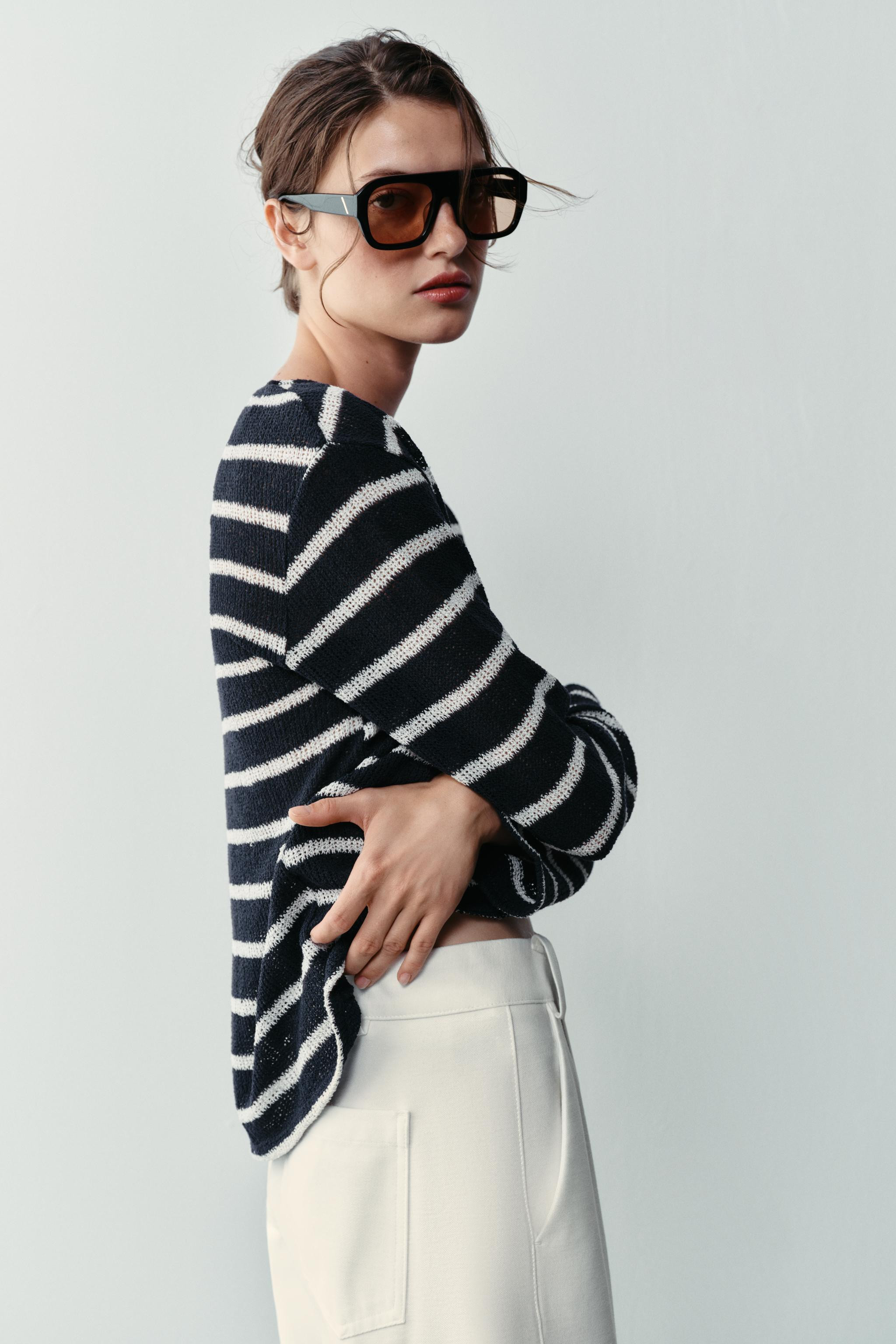 STRIPED HENLEY T-SHIRT | Zara Canada