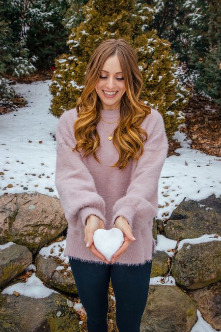 I ♥️ this sweater + necklace combo!
It would be super cute for Valentine’s Day, or any day really!
The sweater is super soft and cozy. I’m in a size medium.


#LTKSeasonal #LTKstyletip #LTKfindsunder50