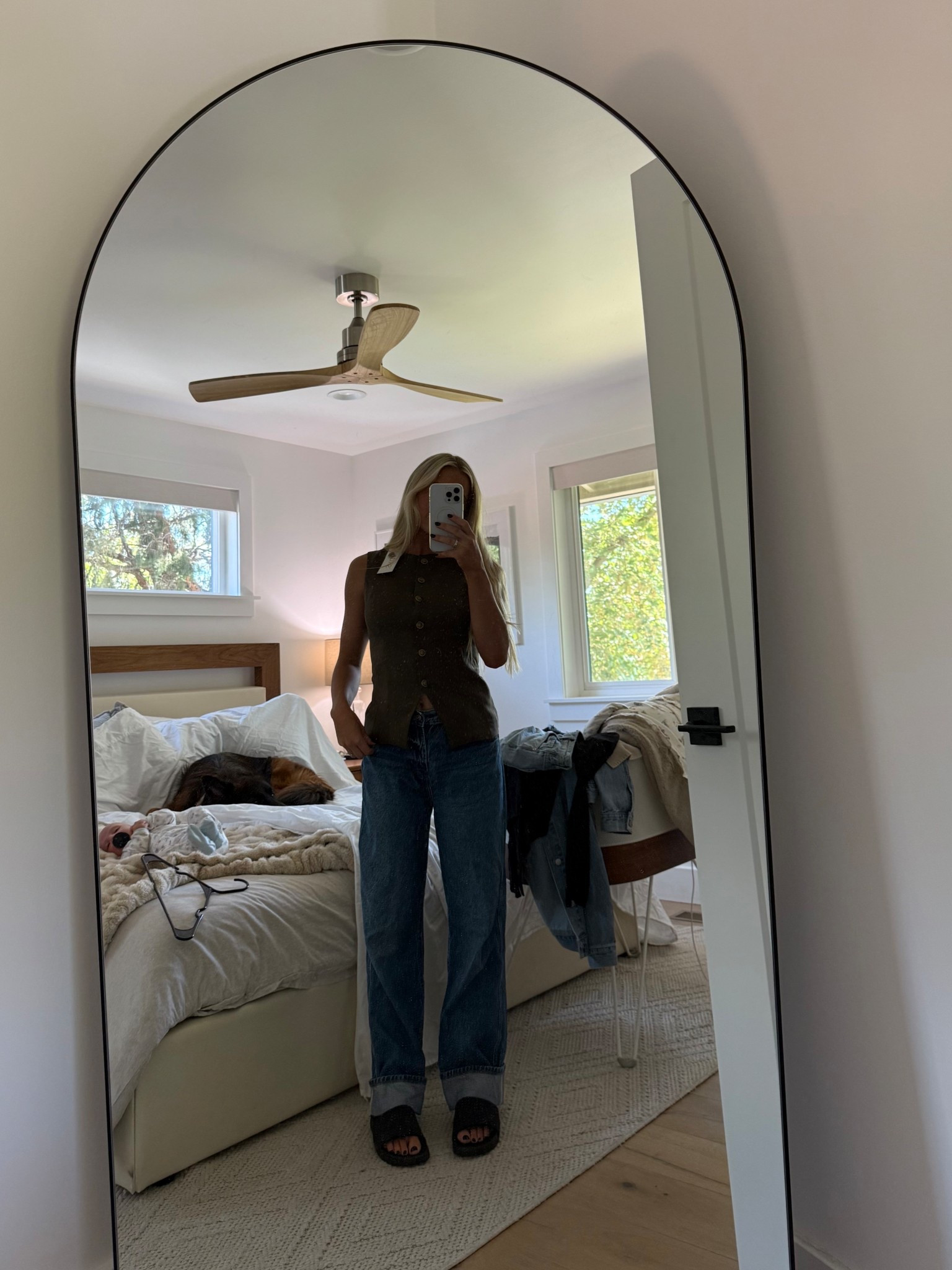 jeans in color ‘pelican'