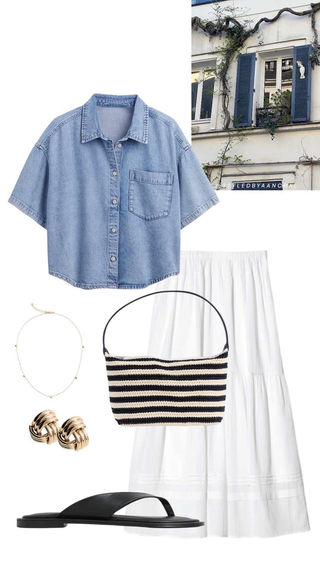White skirt and denim top outfit


White skirt
Uniqlo 
Gap
Denim shirt
Crochet bag
Black sandals

#LTKsummer #LTKtravel #LTKstyletip