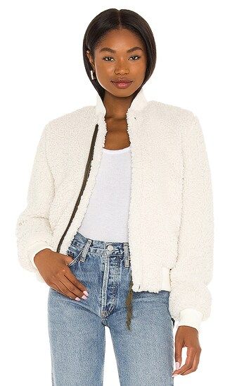 Neil Sherpa Bomber in Ivory | Revolve Clothing (Global)