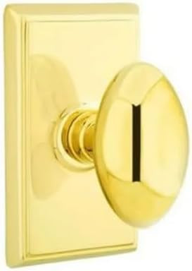 Emtek Full Dummy Set, Rectangular Rosette, Egg Knob (Unlacquered Brass) | Amazon (US)