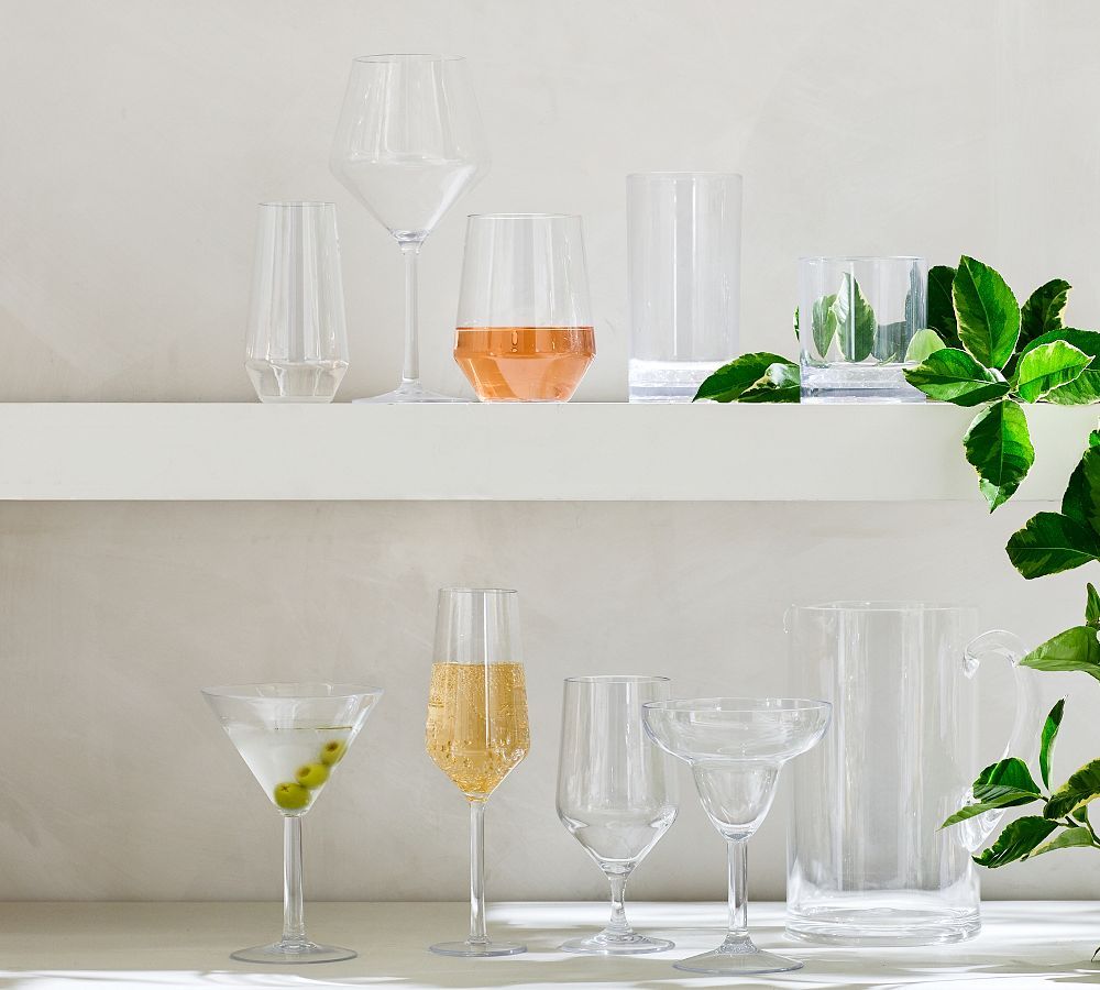 Happy Hour Acrylic Wine Glasses - 22 oz. | Pottery Barn (US)