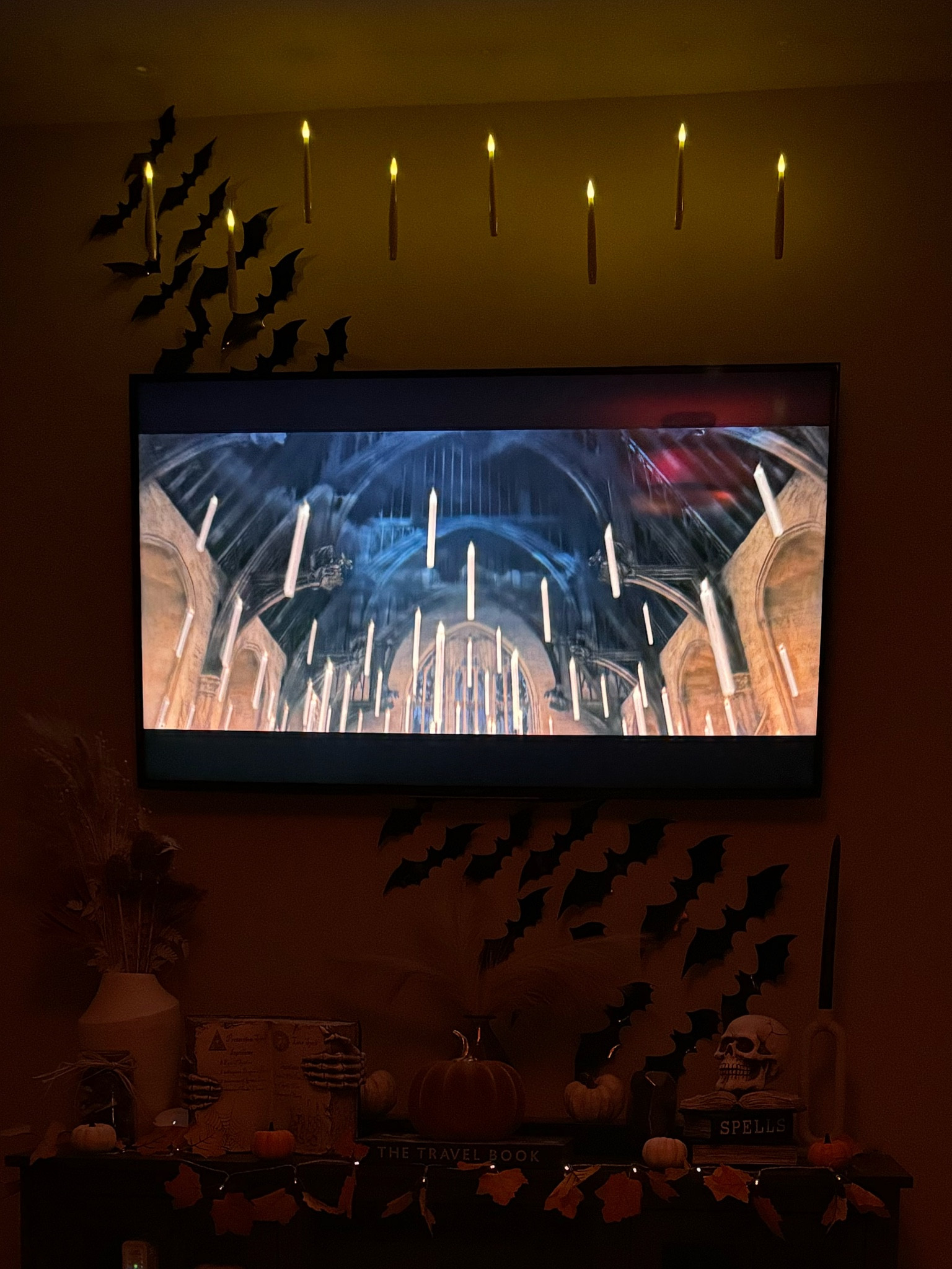 Harry Potter floating candles for Halloween decor! Obsessed with these. Room forever to get them up but it’s worth it.


#LTKHoliday #LTKHalloween #LTKSeasonal