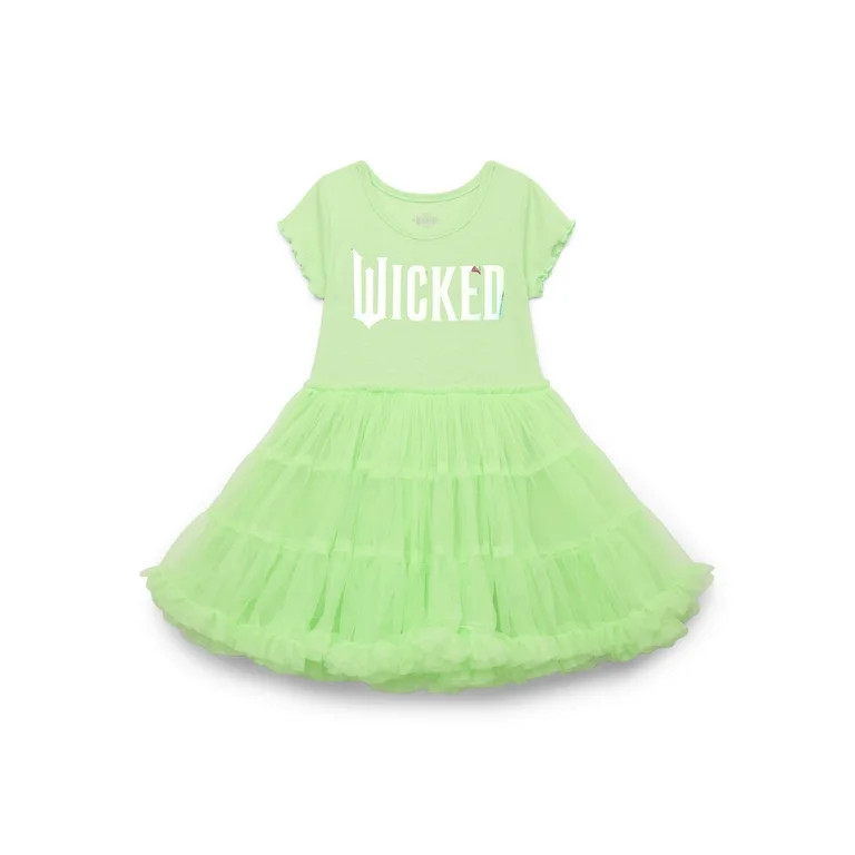 Wicked Toddler Girl Tiered Tutu Dress, Sizes 12M-5T | Walmart (US)