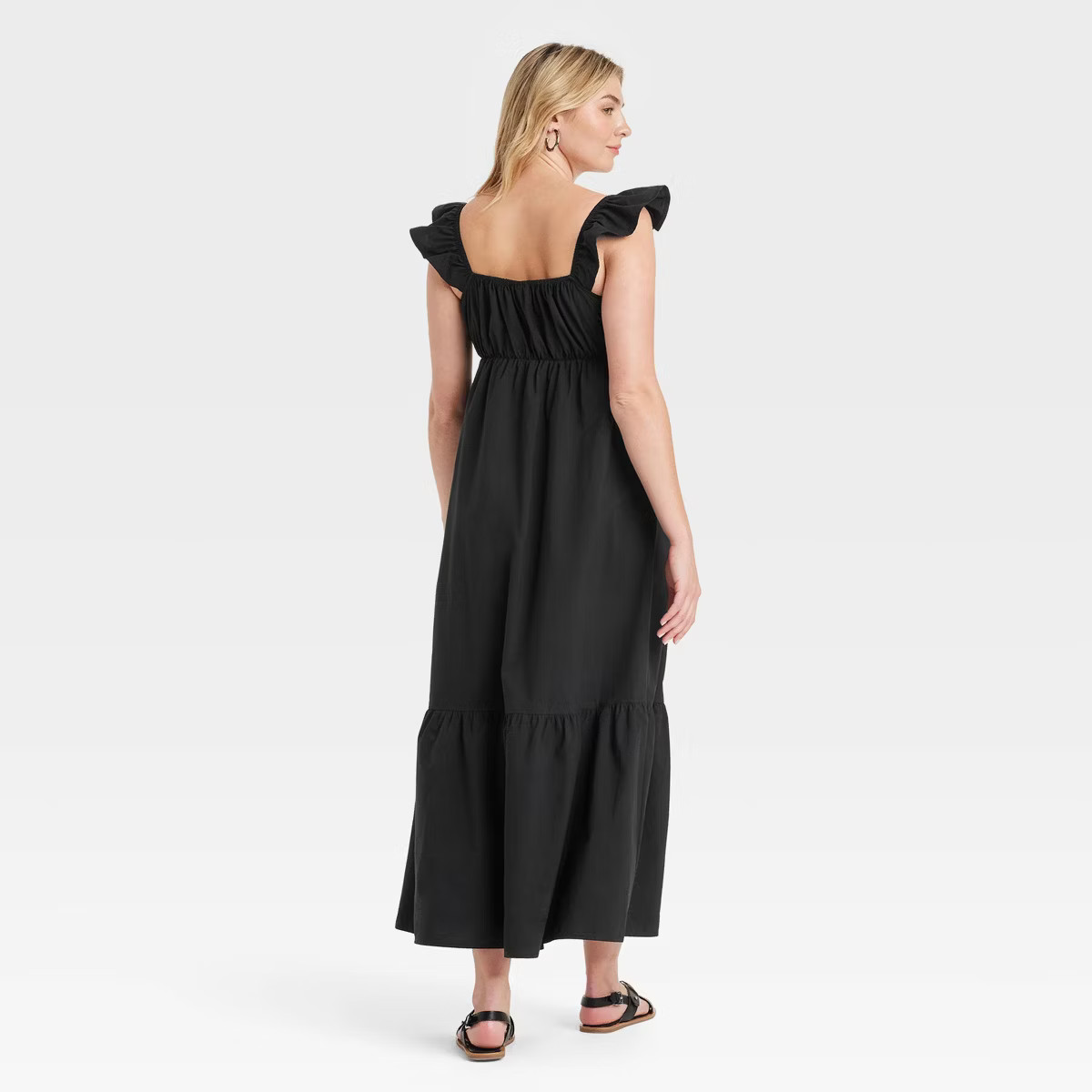 Women's Flutter Cap Sleeve Maxi A-Line Dress - Universal Thread™ | Target