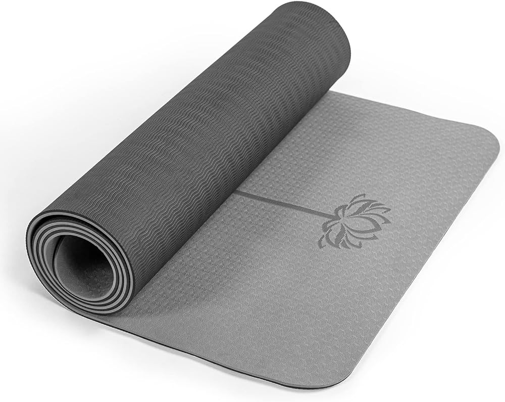 Yoga Mat Non Slip, Pilates Fitness Mats, Eco Friendly, Anti-Tear 1/4" Thick Yoga Mats for Women, ... | Amazon (US)