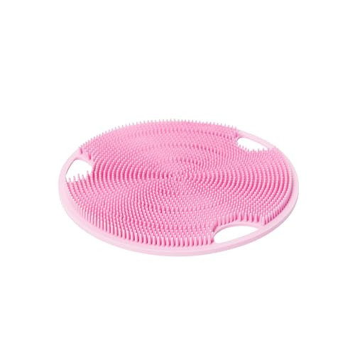 Boie USA Flat Body Scrubber - Soft Silicone-Like Exfoliating Shower Scrubber & Body Cleansing Brush - Stick-to-Wall Loofah Replacement - Antimicrobial Body Exfoliator for All Skin Types - Pink | Amazon (US)