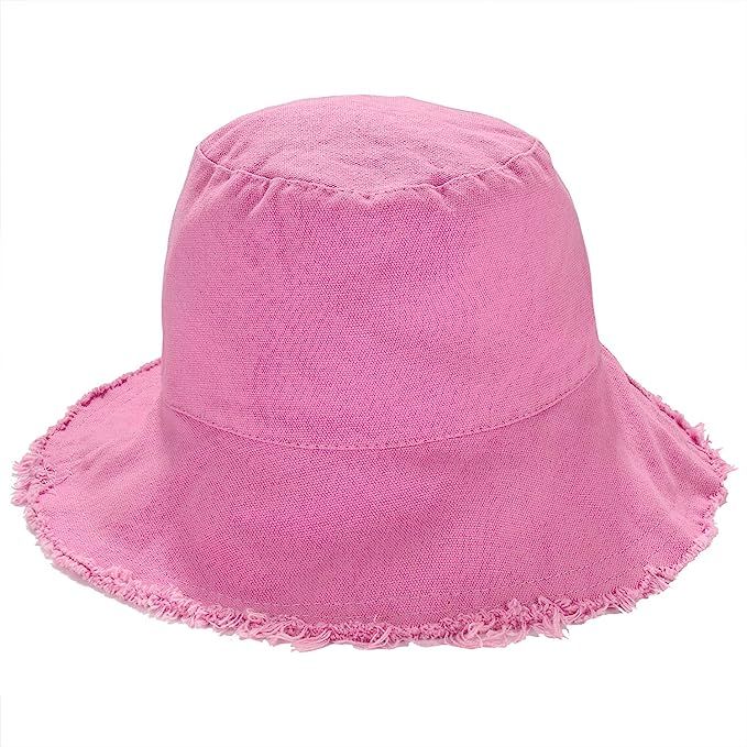 boderier Sun Hats for Women Summer Casual Wide Brim Cotton Bucket Hat Beach Vacation Travel Acces... | Amazon (US)