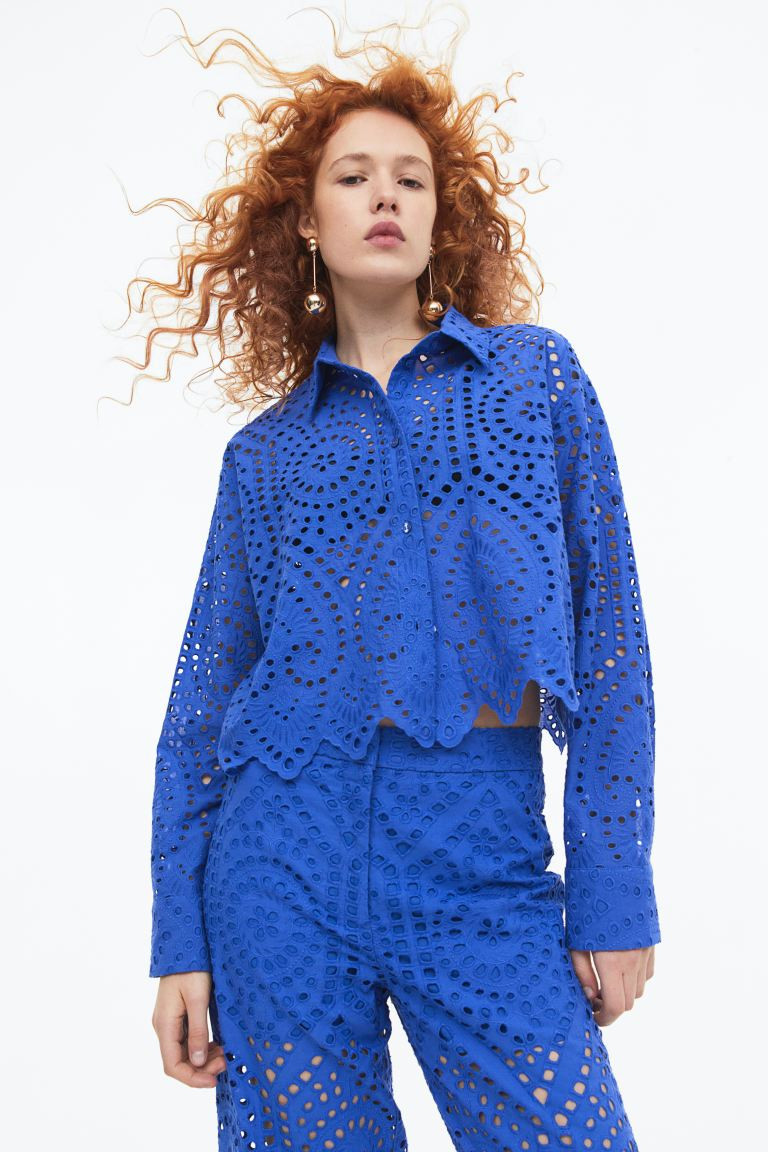 Eyelet Embroidered Shirt | H&M (US + CA)