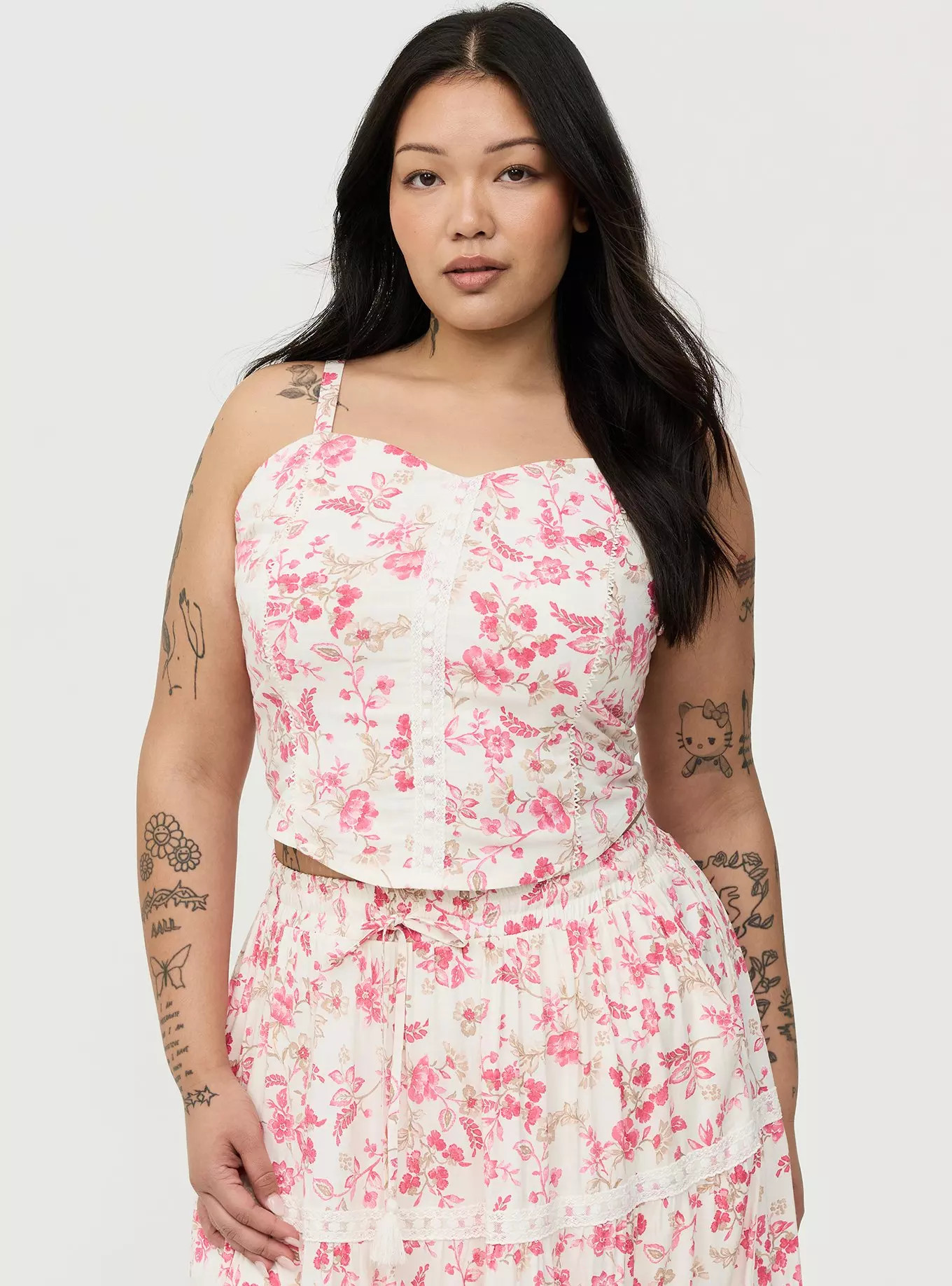 Corset Lace Trim Crop Top | Torrid (US & Canada)