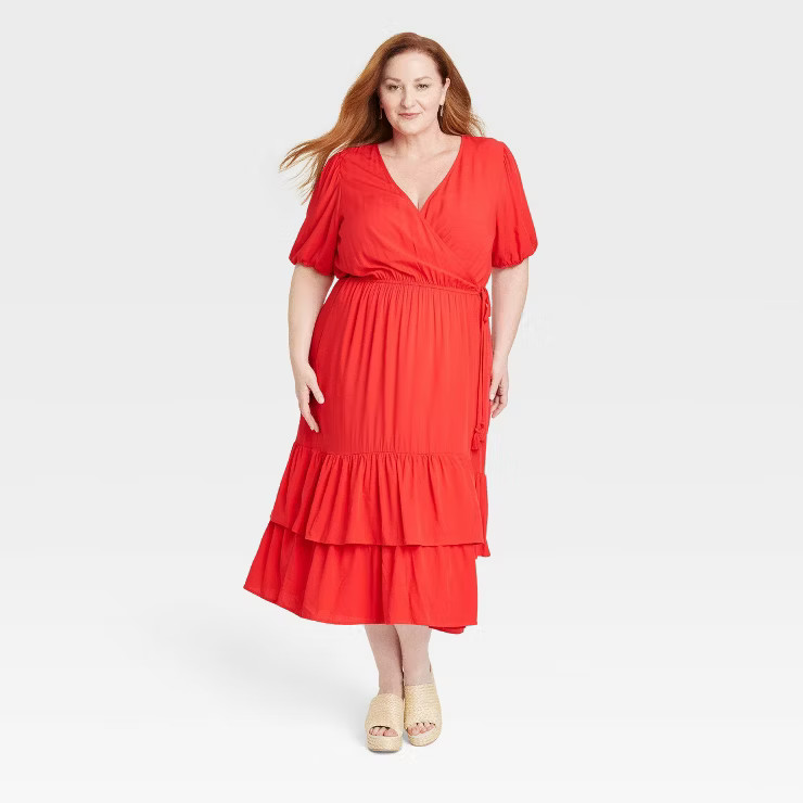 Women's Short Sleeve Wrap Dress - Knox Rose™ | Target