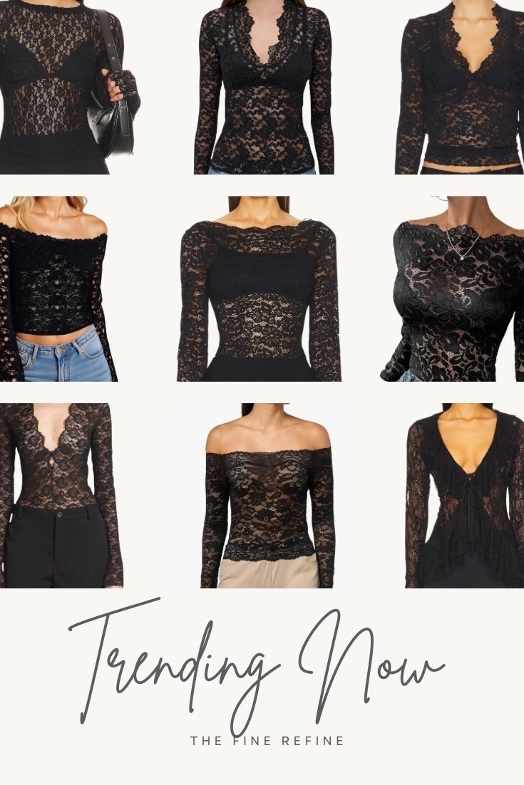 Holiday Outfit - Lace top

#LTKParties #LTKStyleTip #LTKHoliday