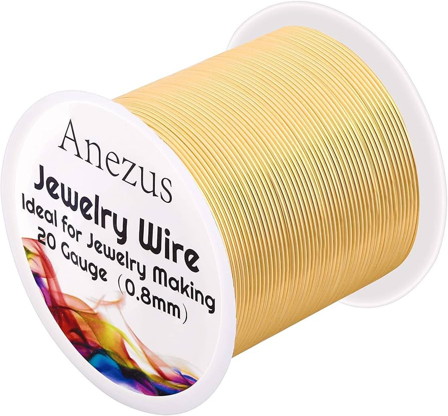 anezus 20 Gauge Jewelry Wire, 28 Yards Craft Wire Tarnish Resistant Copper Beading Wire for Jewel... | Amazon (US)