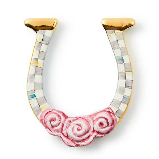 Sterling Check Horseshoe | MacKenzie-Childs