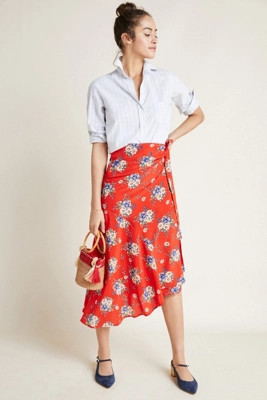 Yumi Kim Asymmetrical Floral Skirt | Anthropologie (US)