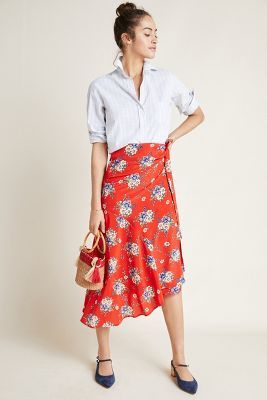 Yumi Kim Asymmetrical Floral Skirt | Anthropologie (US)