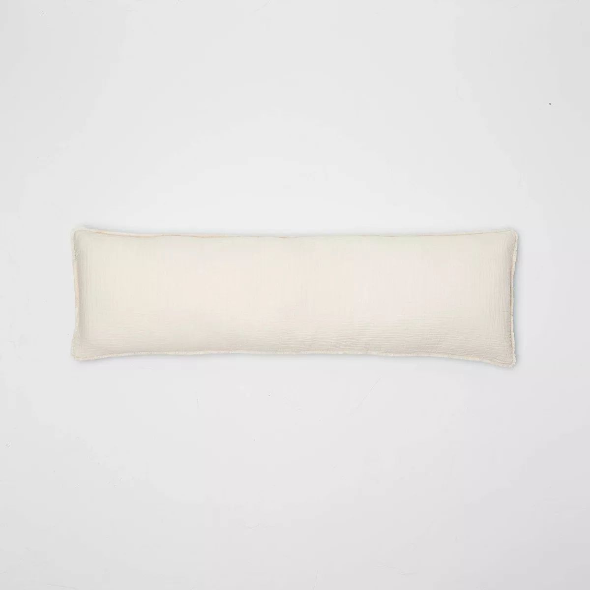 Lumbar Textured Chambray Cotton Bed Decorative Throw Pillow  - Casaluna™ | Target