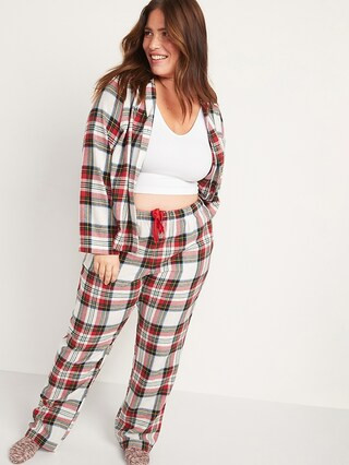 Matching Printed Flannel Pajama Set for Women | Old Navy (US)