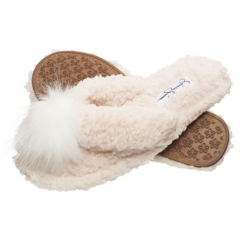 Jessica Simpson Womens Marshmallow Thong Slide Slipper | Target