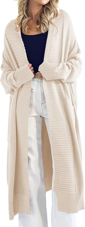 Danedvi Womens Long Cardigan Sweaters 2025 Fall Chunky Knit Oversized Slouchy Open Front Warm Coa... | Amazon (US)