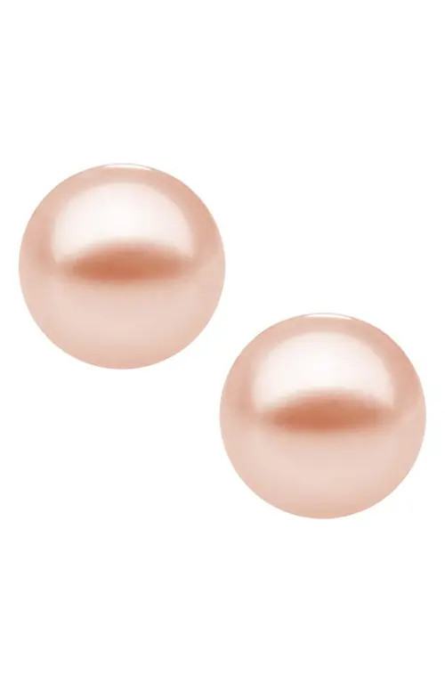 Mignonette Sterling Silver & Cultured Pearl Earrings in Pink at Nordstrom | Nordstrom