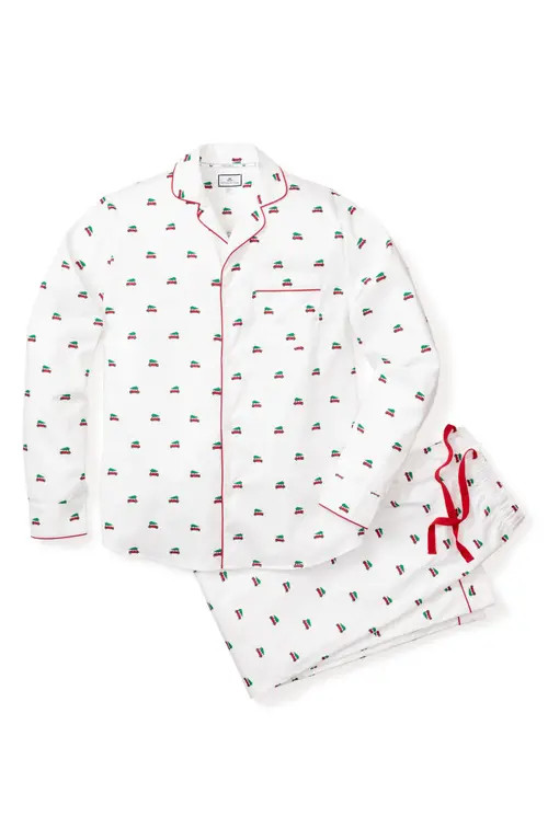 Petite Plume Men's Holiday Journey Pajamas in White at Nordstrom, Size Small | Nordstrom