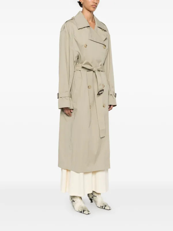 TOTEME Belted double-breasted Coat | Neutrals | FARFETCH UK | Farfetch Global