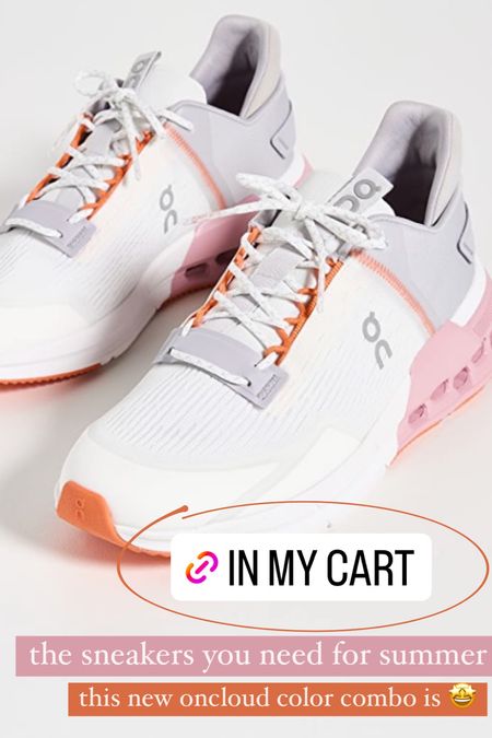 This new oncloud sneaker color combo is so good 🤩 I’m obsessed with all things pink & orange! These sneakers are still one of my top favorites - they are so so comfy and run TTS. 

Sneakers; running sneakers; mom shoes; cute sneakers; oncloud sneakers; Christine Andrew 

#LTKfit #LTKstyletip #LTKshoecrush
