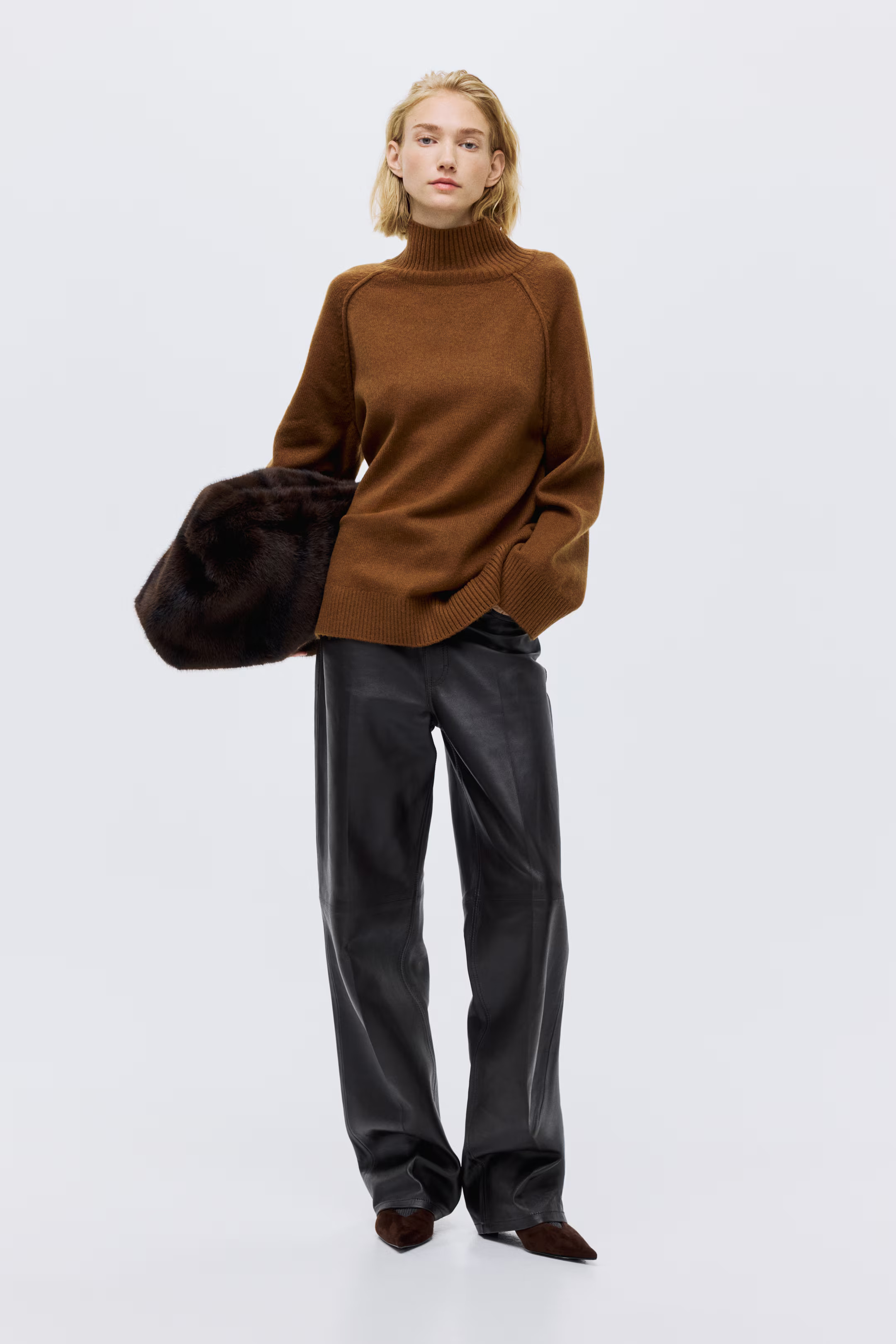 Oversized Mock-Turtleneck Sweater | H&M (US + CA)