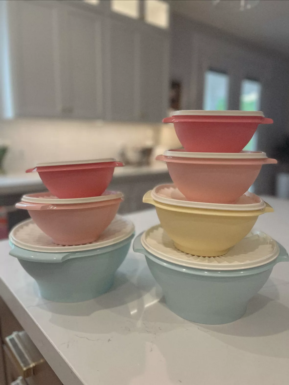 Tupperware Heritage 10pc Bowl Set Vintage Pastel in 2023