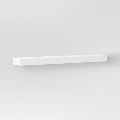 36" Floating Wood Shelf White - Threshold™ | Target
