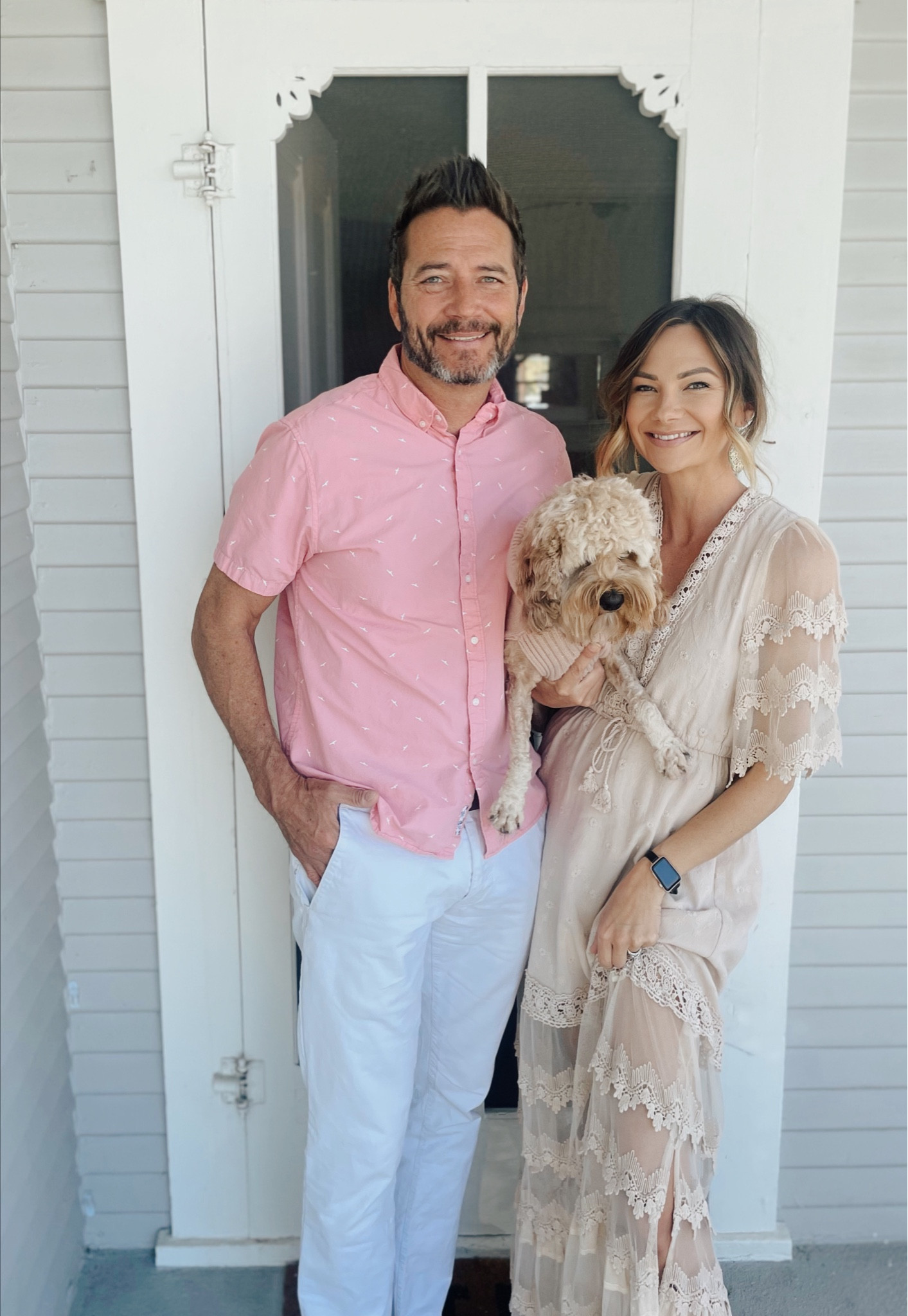 Obsessed with these Sandy pink his and hers outfits. This boho dress is killer. Hands down, my all time favorite dress. These outfits are perfect for church, spring, travel, and a summer night out  

#LTKstyletip #LTKfamily #LTKSeasonal