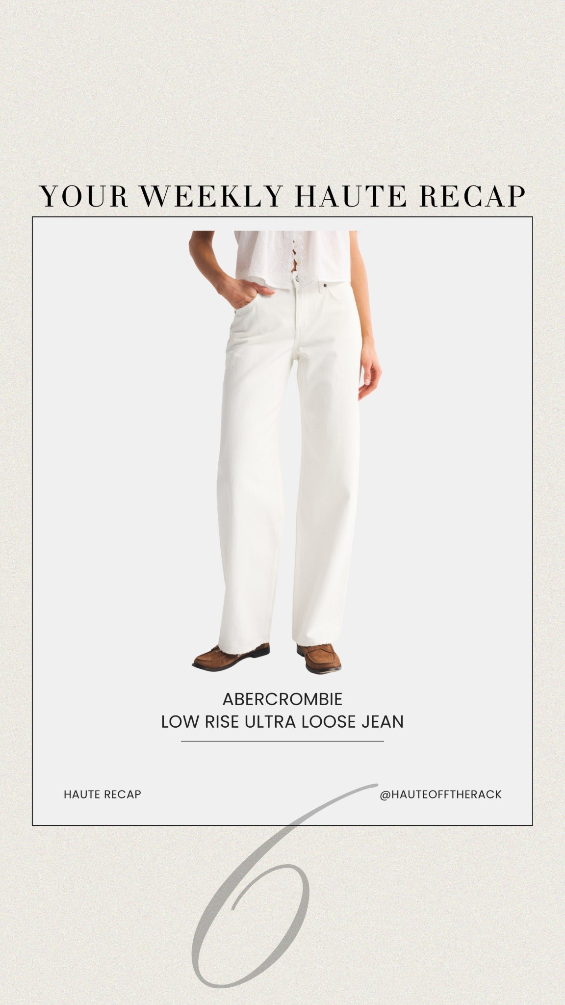 ICYMI: sharing a few things you might have missed last week!

Obsessed with my low rise white jeans! I wear the regular length in jeans when I wear with heels. 

#abercrombie #denim #whitedenim #denimjeans #lowrisejeans

#LTKootd #LTKPetite #LTKSeasonal