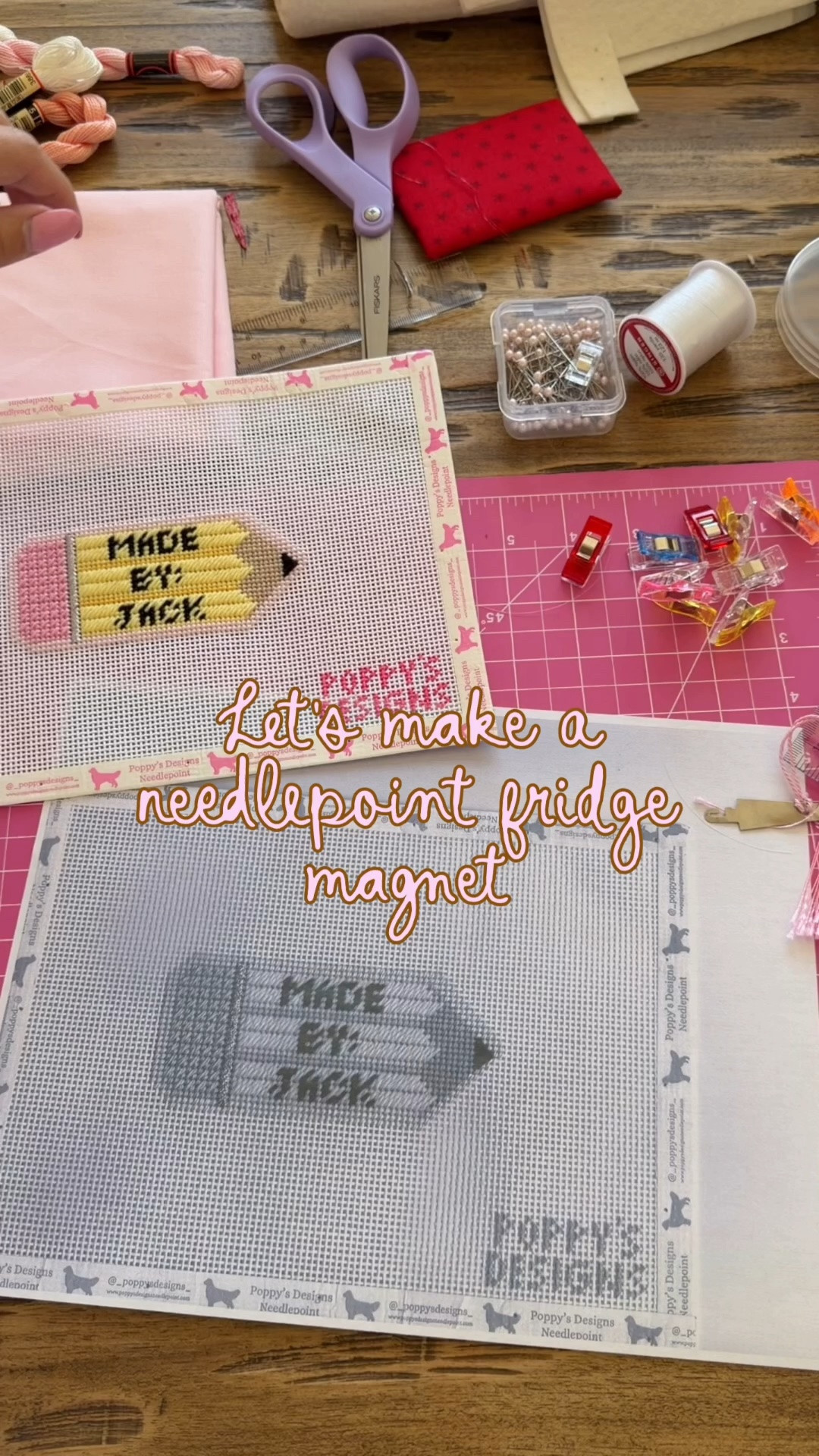 Needlepoint finishing | fridge magnet | Check out my Substack or Instagram for tutorials!

#LTKdayinmylife #LTKvlog #LTKstorytime