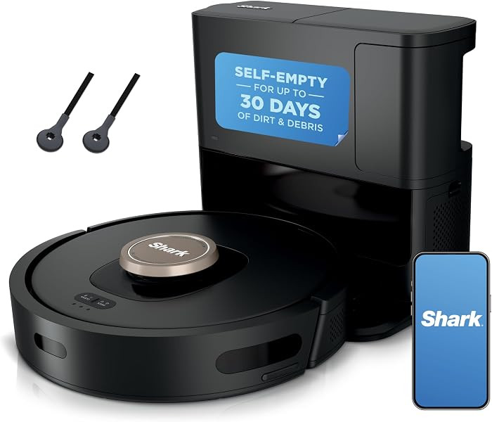Shark AV2501AE AI Robot Vacuum with XL HEPA Self-Empty Base, Bagless, 60-Day Capacity, LIDAR Navi... | Amazon (US)