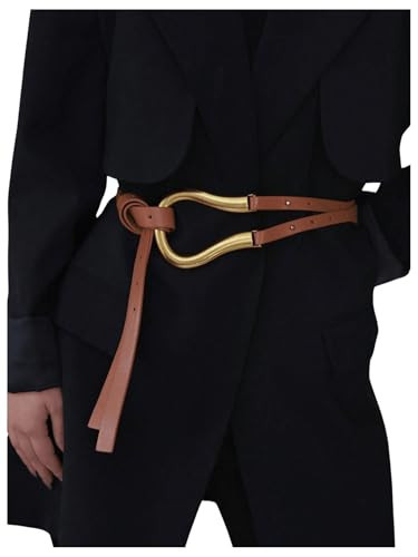 GORGLITTER Women's Renaissance Belt Wrap Belts Pirate Viking Belt with Ring Light Brown One-Size | Amazon (US)