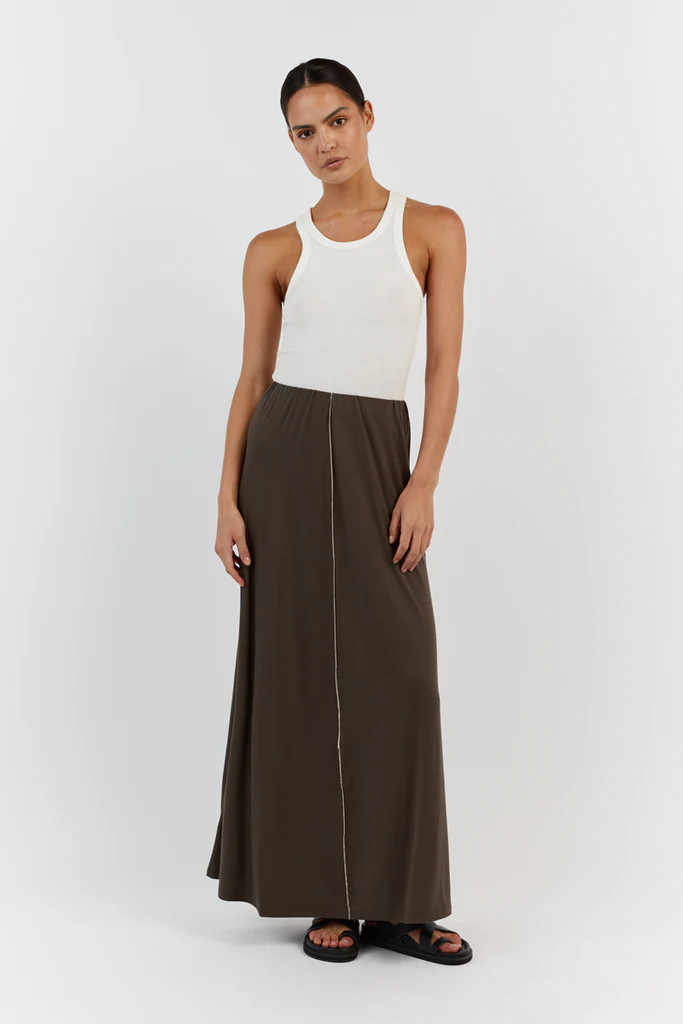 SOHO OLIVE MIDI SKIRT | DISSH