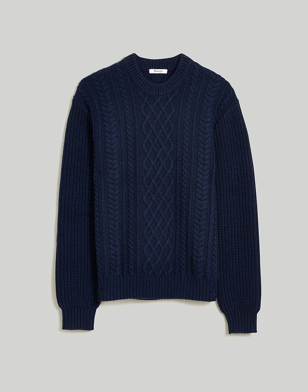 Cabled Crewneck Sweater | Madewell