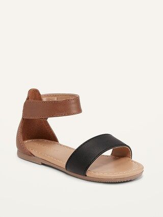 Faux-Leather Double-Strap Sandals for Toddler Girls | Old Navy (US)