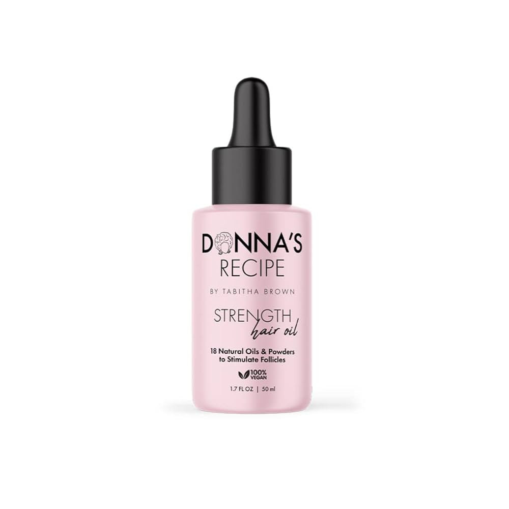 Donna's Recipe by Tabitha Brown Strength Hair Oil | 18-Natural-Oil & Powder Blend, Lightweight, F... | Amazon (US)