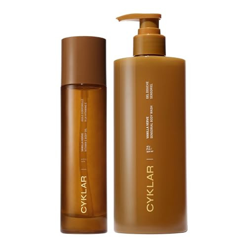 CYKLAR Vitamin C Body Oil for Women and Men. Moisturizing Vanilla Verve & Body Wash Bundle | Amazon (US)