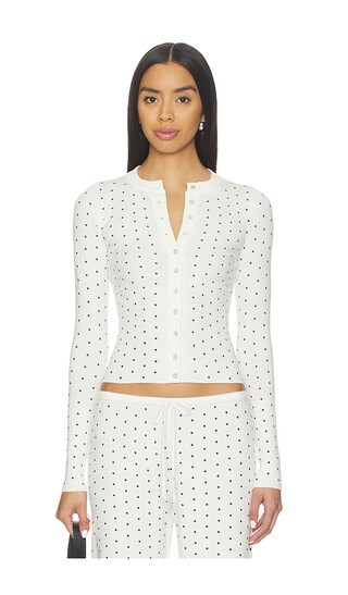 Frankies Bikinis Lenon Cloud Knit Sweater in White. - size S | Revolve Clothing (Global)