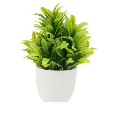 Unique Bargains Artificial Plants Luo Han Guo Plant Plastic Green 1 Pc 2.76"x2.76"x6.30" | Target