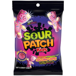 SOUR PATCH KIDS Glow Ups Strawberry-Watermelon Soft & Chewy Candy, 6.7 oz | CVS Health