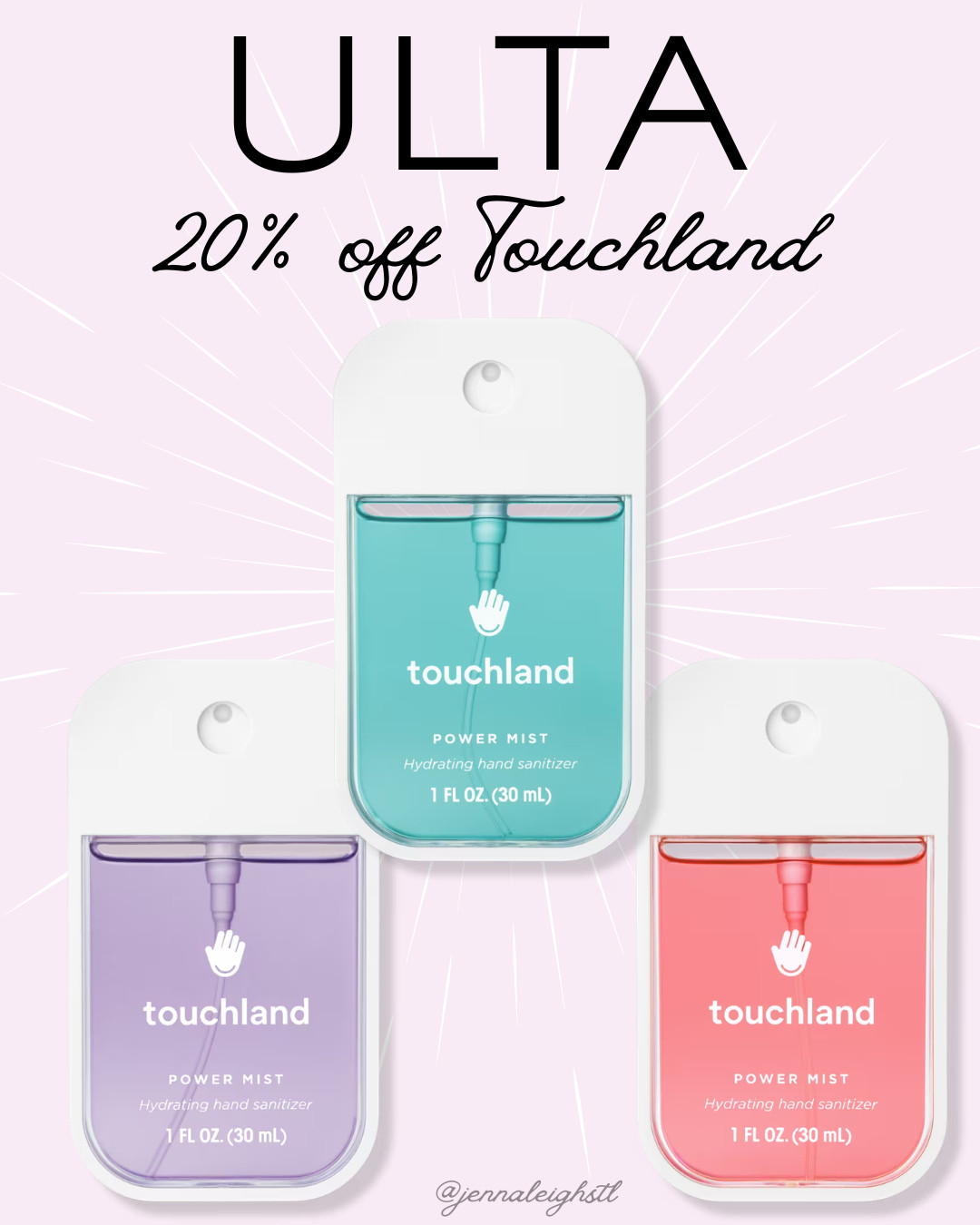 Ulta has 20% off Touchland Power Mist Hydrating Hand Sanitizer. A great last minute Easter basket filler that is cute, useful, and perfect for on the go. 

 #LTKSaleAlert #LTKBeauty #LTKTravel