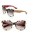 Squared 57MM Cat's-Eye Sunglasses | Saks Fifth Avenue