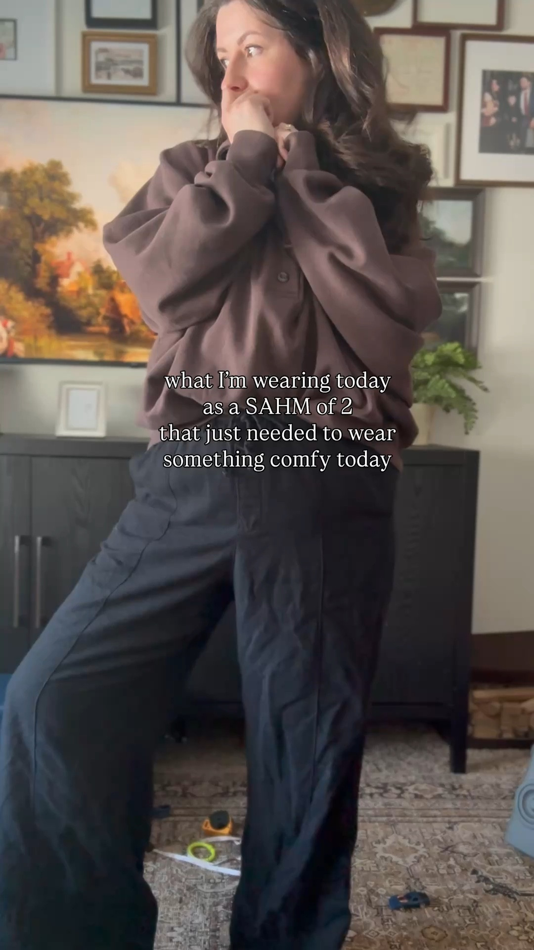 Sa collared sweatshirt?! 10/10. This exact one is sold out (from winter) but I found similar at great prices! 

Sized up to a large in the sweatshirt and wearing a medium in the pants  

#LTKgrwm #LTKootd #LTKmomlife