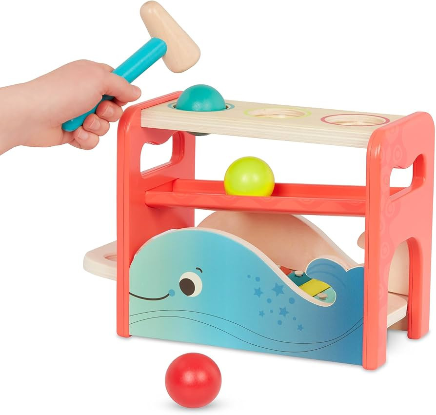 B. toys- Xylo-Pound Whale- Musical Instrument – Wooden Hammer & Balls – Developmental Toy for... | Amazon (US)